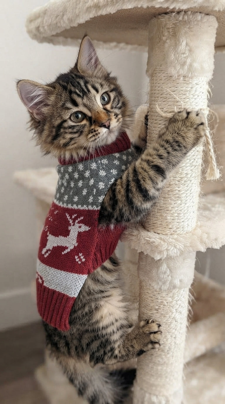 Pull de Noël en tricot pour chien et chat Coussinou – photo 3