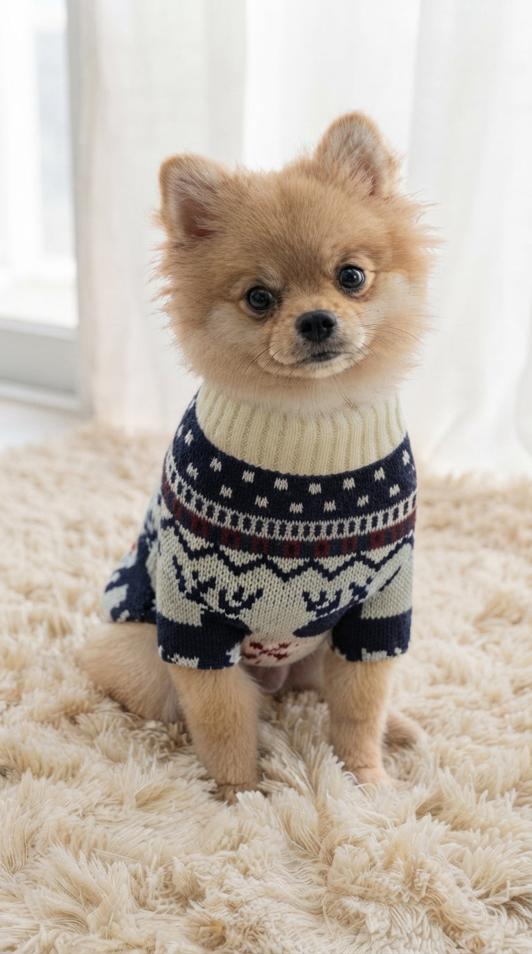 Pull de Noël en tricot pour chien et chat Coussinou – photo 4